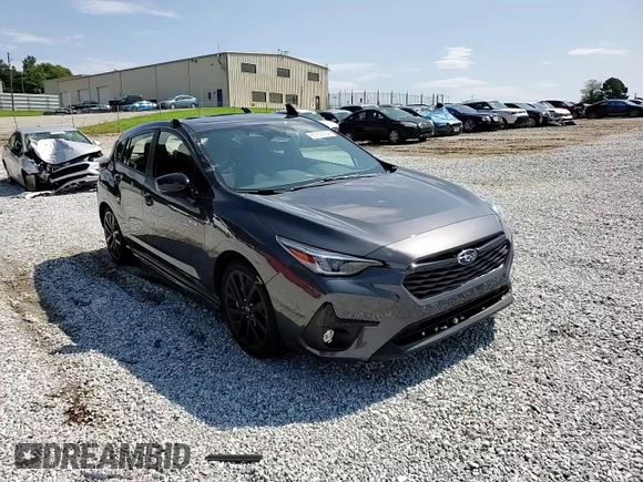 2024 Subaru Impreza RS with VIN JF1GUHJC5R8335169, listed as a Copart auction lot 65153154 with 6,521 mi miles and Salvage Title. Bid and sale history available at carsss.com. Image 10.
