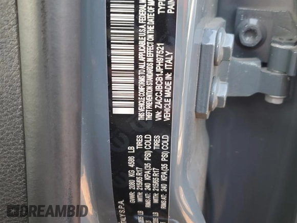 2018 Jeep Renegade Trailhawk with VIN ZACCJBCB1JPH97521, listed as a Copart auction lot 48514775 with 68,612 mi miles and Salvage Title. Bid and sale history available at carsss.com. Image 14.