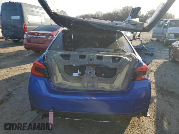 2017 Subaru WRX STI Limited with VIN JF1VA2Y69H9806813, listed as a Copart auction lot 88795895 with Not provided miles and Non repairable. Bid and sale history available at DreamBid. Image 6.