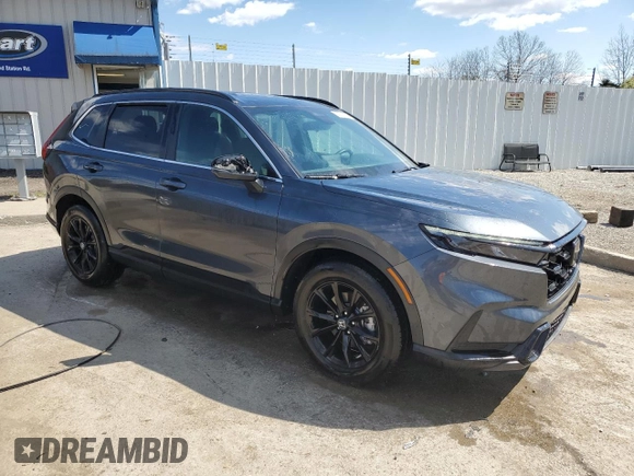 2024 Honda CR-V Sport with VIN 7FARS5H55RE033044, listed as a Copart auction lot 50535615 with 13,221 mi miles and Salvage Title. Bid and sale history available at DreamBid. Image 4.