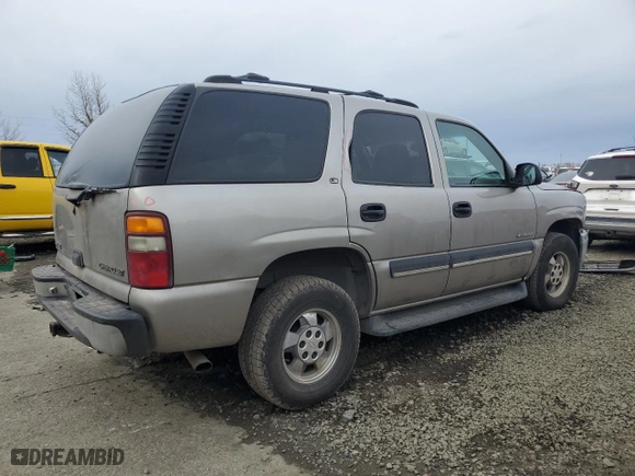2001 Chevrolet Tahoe LT with VIN 1GNEK13T71J206544, listed as a Copart auction lot 45426625 with 166,682 mi miles and Salvage Title. Bid and sale history available at carsss.com. Image 3.