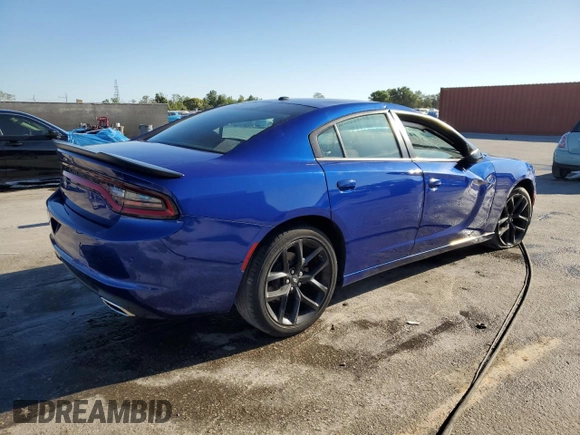 2022 Dodge Charger SXT with VIN 2C3CDXBGXNH189350, listed as a Copart auction lot 50158715 with 17,037 mi miles and Salvage Title. Bid and sale history available at DreamBid. Image 3.