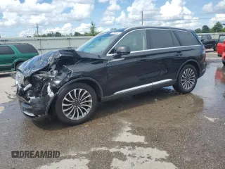 2022 Lincoln Aviator Reserve with VIN 5LM5J7WC1NGL09464, listed as a Copart auction lot 60990835 with 59,121 mi miles and Salvage title. Bid and sale history available at DreamBid. Image 1.