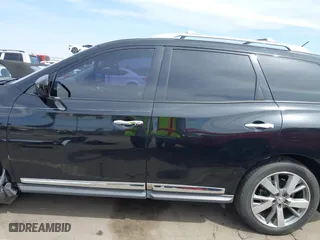 2013 Nissan Pathfinder SL with VIN 5N1AR2MN7DC615401, listed as a IAAI auction lot 41851881 with 150,266 mi miles. Bid and sale history available at carsss.com. Image 14.