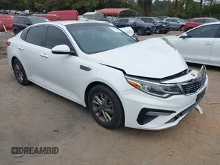 2019 Kia Optima LX with VIN 5XXGT4L30KG300576, listed as a IAAI auction lot 40753034 with 113,721 mi miles. Bid and sale history available at carsss.com. Image 1.