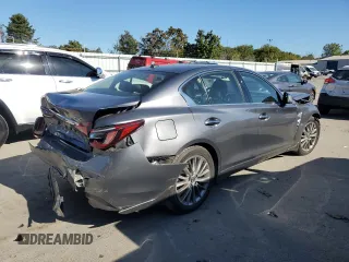 2018 Infiniti Q50 3.0t LUXE with VIN JN1EV7AR3JM431720, listed as a Copart auction lot 72119263 with 68,096 mi miles and Salvage Title. Bid and sale history available at carsss.com. Image 3.