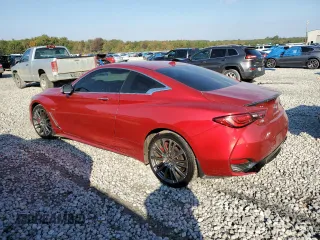 2020 Infiniti Q60 Red Sport 400 with VIN JN1FV7EL3LM460437, listed as a Copart auction lot 78080804 with 55,518 mi miles and Clean title. Bid and sale history available at DreamBid. Image 2.