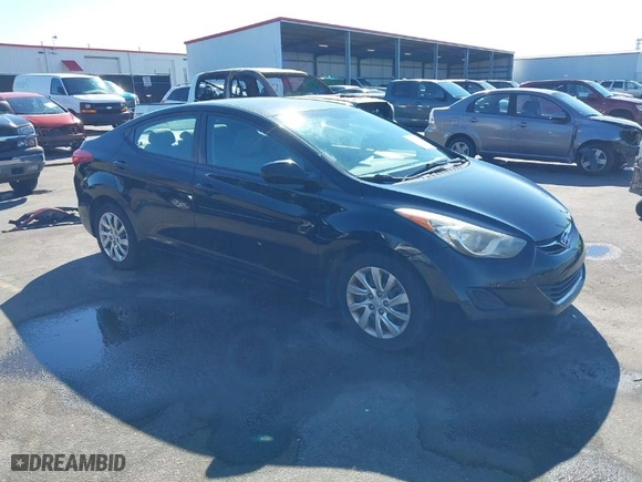 2012 Hyundai Elantra GLS PZEV with VIN KMHDH4AE3CU321695, listed as a IAAI auction lot 41675612 with 105,694 mi miles. Bid and sale history available at carsss.com. Image 1.