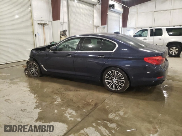 2018 BMW 5 Series 530e xDrive with VIN WBAJB1C50JB084044, listed as a Copart auction lot 53047185 with Not Provided miles and Salvage Title. Bid and sale history available at carsss.com. Image 2.