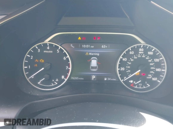 2019 Nissan Murano S with VIN 5N1AZ2MJ8KN157155, listed as a IAAI auction lot 41996639 with 76,265 mi miles and . Bid and sale history available at DreamBid. Image 7.
