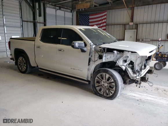 2020 GMC Sierra 1500 Denali with VIN 1GTU9FEL4LZ321472, listed as a Copart auction lot 51413194 with 101,044 mi miles and Salvage Title. Bid and sale history available at carsss.com. Image 4.