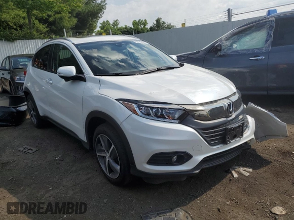 2021 Honda HR-V EX with VIN 3CZRU6H53MM734952, listed as a Copart auction lot 88103385 with 37,722 mi miles and Salvage Title. Bid and sale history available at carsss.com. Image 4.