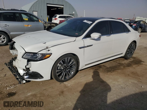 2017 Lincoln Continental Select with VIN 1LN6L9SK1H5637624, listed as a Copart auction lot 77758454 with 67,308 mi miles and Salvage Title. Bid and sale history available at carsss.com. Image 1.