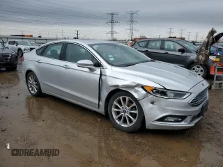 2017 Ford Fusion SE with VIN 3FA6P0HDXHR124355, listed as a Copart auction lot 51341715 with 99,984 mi miles and Salvage Title. Bid and sale history available at DreamBid. Image 4.
