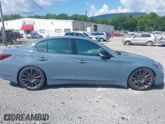 2022 Infiniti Q50 Red Sport 400 z VIN JN1FV7DP5NM370262, wystawiony jako IAAI lot #42727552 z przebiegiem 58 430 mil mil oraz . Historia ofert i sprzedaży dostępna na DreamBid. Obrazek 12.