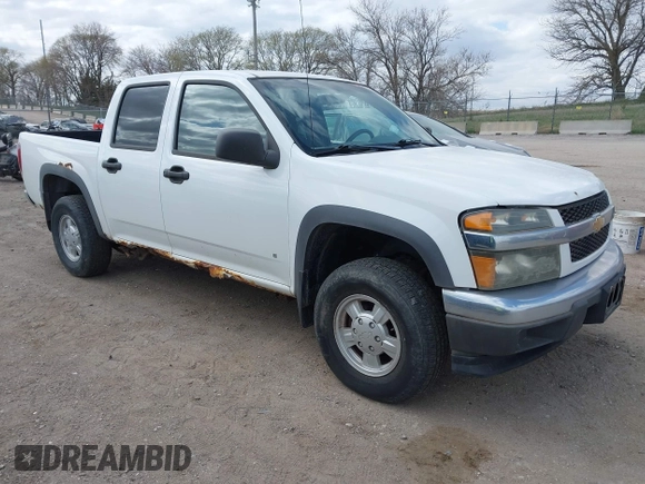 2007 Chevrolet Colorado LT w/1LT with VIN 1GCDT13E578217965, listed as a IAAI auction lot 42039892 with 155,941 mi miles. Bid and sale history available at carsss.com. Image 1.