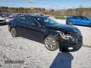 2015 Kia Optima SX Turbo with VIN 5XXGR4A63FG471338, listed as a Copart auction lot 48134875 with 81,358 mi miles and Salvage Title. Bid and sale history available at carsss.com. Image 4.
