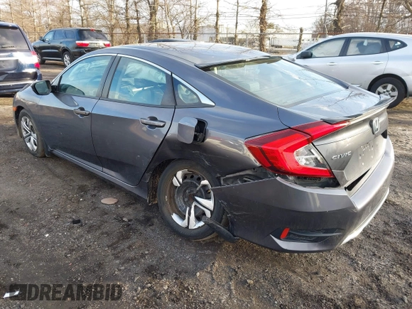 2020 Honda Civic Sedan LX with VIN 2HGFC2F69LH540103, listed as a IAAI auction lot 41629716 with 65,951 mi miles. Bid and sale history available at carsss.com. Image 3.