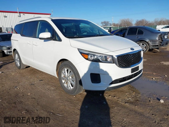 2017 Kia Sedona LX with VIN KNDMB5C15H6315754, listed as a IAAI auction lot 41428668 with 46,023 mi miles. Bid and sale history available at carsss.com. Image 1.