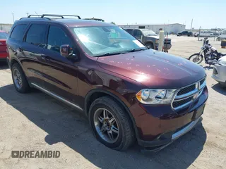 2012 Dodge Durango Crew with VIN 1C4RDJDG0CC337408, listed as a IAAI auction lot 42193647 with 186,352 mi miles. Bid and sale history available at carsss.com. Image 1.