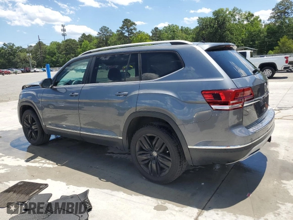 2019 Volkswagen Atlas SEL with VIN 1V2MR2CAXKC569168, listed as a Copart auction lot 55638455 with 86,582 mi miles and Salvage title. Bid and sale history available at DreamBid. Image 2.
