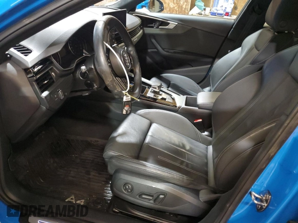 2021 Audi A4 S line Premium with VIN WAUDAAF46MA028574, listed as a Copart auction lot 45110955 with 39,113 mi miles and Salvage Title. Bid and sale history available at DreamBid. Image 7.
