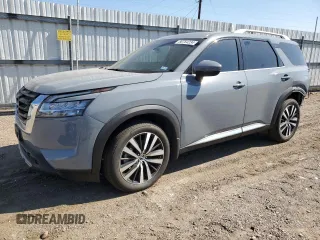 2024 Nissan Pathfinder Platinum with VIN 5N1DR3DG9RC202018, listed as a Copart auction lot 80764234 with 7,999 mi miles and Non Repairable. Bid and sale history available at carsss.com. Image 1.