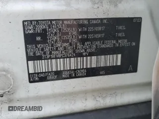 2023 Toyota RAV4 XLE with VIN 2T3P1RFV8PC376424, listed as a Copart auction lot 47931365 with 33,934 mi miles and Salvage Title. Bid and sale history available at carsss.com. Image 14.