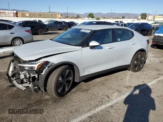 2024 Polestar 2 with VIN YSMFD3KA1RL219054, listed as a Copart auction lot 46366205 with 15,134 mi miles and Salvage Title. Bid and sale history available at carsss.com. Image 1.