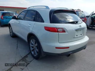 2004 Infiniti FX35 with VIN JNRAS08W34X220026, listed as a IAAI auction lot 42058535 with 168,328 mi miles. Bid and sale history available at carsss.com. Image 3.