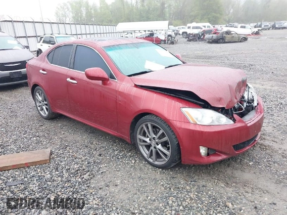 2008 Lexus IS with VIN JTHBK262085061532, listed as a IAAI auction lot 41931577 with 244,834 mi miles. Bid and sale history available at carsss.com. Image 1.