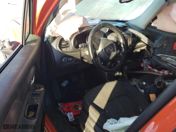 2017 Jeep Renegade Altitude with VIN ZACCJABB9HPG44939, listed as a Copart auction lot 48578125 with 90,965 mi miles and Salvage Title. Bid and sale history available at carsss.com. Image 8.