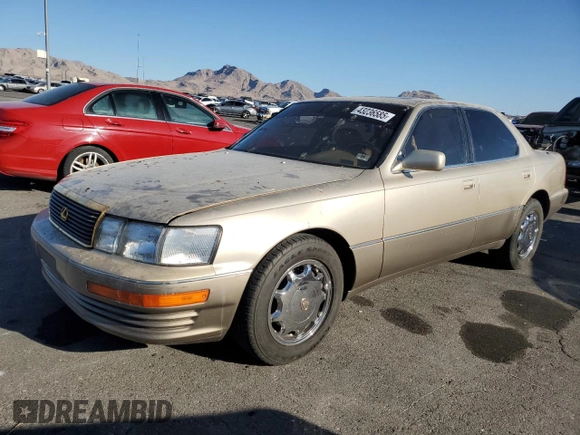 1994 Lexus LS z VIN JT8UF11E1R0205273, wystawiony jako Copart lot #43236585 z przebiegiem 130 052 mil mil oraz Szkoda całkowita • Salvage title. Historia ofert i sprzedaży dostępna na DreamBid. Obrazek 1.
