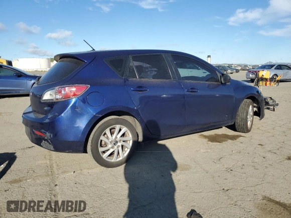 2013 Mazda 3 i Touring with VIN JM1BL1L81D1711486, listed as a Copart auction lot 48133775 with 179,398 mi miles and Salvage Title. Bid and sale history available at carsss.com. Image 3.
