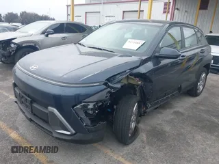 2024 Hyundai Kona SE with VIN KM8HACAB2RU098421, listed as a IAAI auction lot 41724883 with 12,033 mi miles and . Bid and sale history available at carsss.com. Image 2.