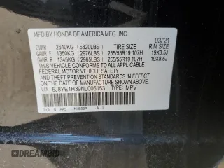2022 Acura MDX with VIN 5J8YE1H39NL006153, listed as a Copart auction lot 46511585 with 0 mi miles and Salvage Title. Bid and sale history available at carsss.com. Image 14.