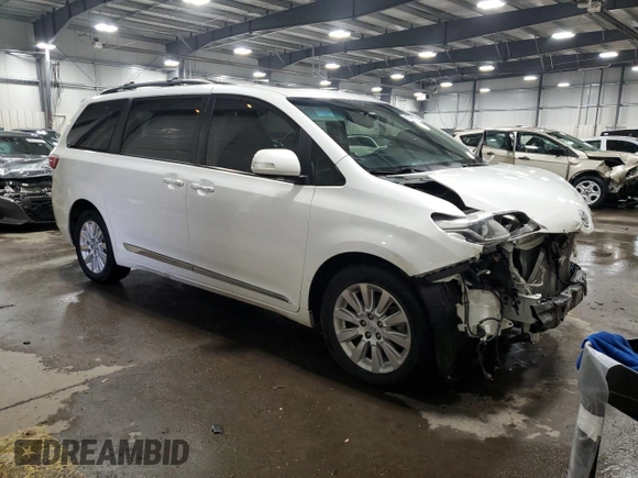 2015 Toyota Sienna Ltd with VIN 5TDDK3DC2FS098083, listed as a Copart auction lot 41796635 with 140,381 mi miles and Salvage Title. Bid and sale history available at carsss.com. Image 4.