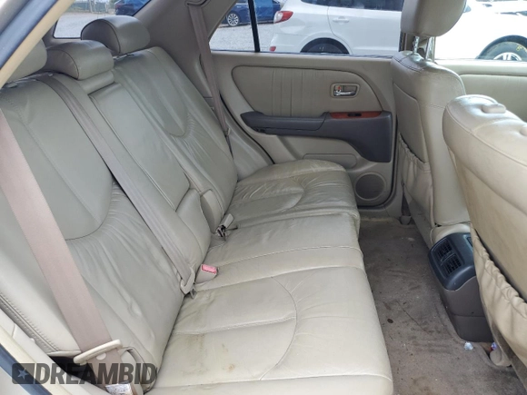 2001 Lexus RX 300 with VIN JTJGF10U410102261, listed as a Copart auction lot 62439124 with 159,012 mi miles and Salvage Title. Bid and sale history available at carsss.com. Image 11.