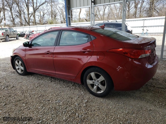 2012 Hyundai Elantra GLS with VIN KMHDH4AE3CU302841, listed as a Copart auction lot 49532255 with 127,808 mi miles and Salvage Title. Bid and sale history available at carsss.com. Image 2.