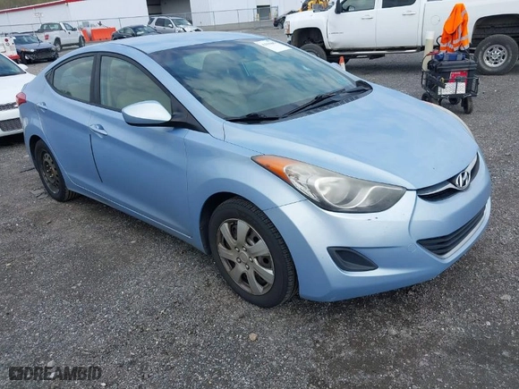 2012 Hyundai Elantra GLS with VIN KMHDH4AEXCU470914, listed as a IAAI auction lot 42016849 with 202,272 mi miles. Bid and sale history available at carsss.com. Image 1.