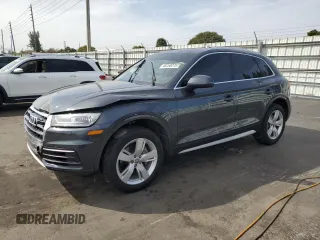 2019 Audi Q5 Premium with VIN WA1ANAFY4K2086553, listed as a Copart auction lot 46258075 with 97,817 mi miles and Non Repairable. Bid and sale history available at carsss.com. Image 1.