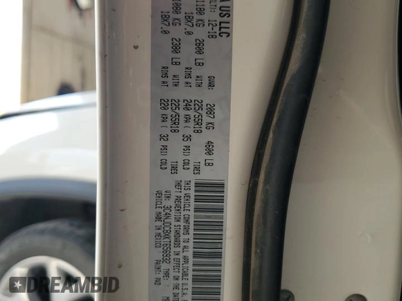 2019 Jeep Compass Limited с VIN 3C4NJDCBXKT656932, выставлен на аукционе Copart как лот 57153815 с пробегом 79 646 миль миль и Списание • Salvage title. История ставок и продаж доступна на DreamBid. Изображение 13.