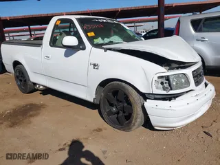 1999 Ford F-150 Work Series with VIN 1FTRF17W0XKA35108, listed as a IAAI auction lot 41383313 with 1 mi miles. Bid and sale history available at carsss.com. Image 1.