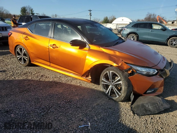2020 Nissan Sentra SR with VIN 3N1AB8DV3LY261882, listed as a Copart auction lot 49199405 with 39,222 mi miles and Salvage Title. Bid and sale history available at DreamBid. Image 4.