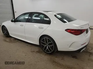 2023 Mercedes-Benz C 300 z VIN W1KAF4GB9PR105973, wystawiony jako Copart lot #49252064 z przebiegiem 24 711 mil mil oraz . Historia ofert i sprzedaży dostępna na DreamBid. Obrazek 2.
