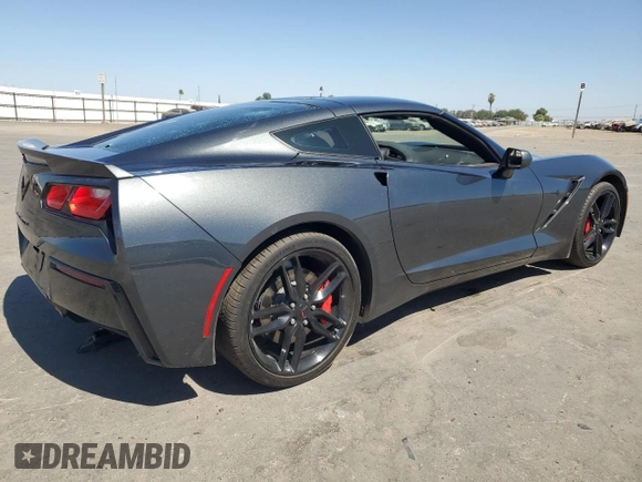 2019 Chevrolet Corvette 1LT with VIN 1G1YB2D79K5105215, listed as a Copart auction lot 71198074 with 23,636 mi miles and Salvage Title. Bid and sale history available at carsss.com. Image 3.