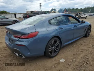 2022 BMW 8 Series 840i with VIN WBAGV4C07NCJ71205, listed as a Copart auction lot 62498374 with 9,531 mi miles and Salvage Title. Bid and sale history available at carsss.com. Image 3.
