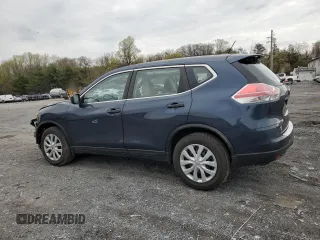 2016 Nissan Rogue S with VIN KNMAT2MV1GP602792, listed as a Copart auction lot 52709285 with 47,308 mi miles and Salvage Title. Bid and sale history available at carsss.com. Image 2.