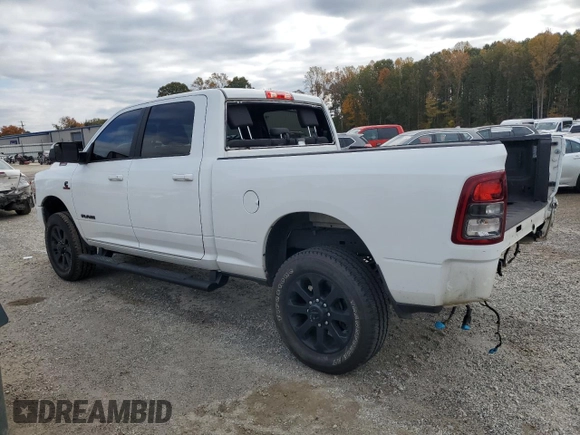 2022 Ram 2500 Big Horn with VIN 3C6UR5DL7NG394759, listed as a Copart auction lot 76831984 with 72,283 mi miles and Salvage Title. Bid and sale history available at carsss.com. Image 2.