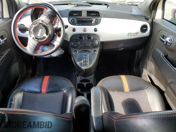 2014 FIAT 500e with VIN 3C3CFFGE9ET172865, listed as a Copart auction lot 76743054 with 87,791 mi miles and Salvage Title. Bid and sale history available at carsss.com. Image 8.